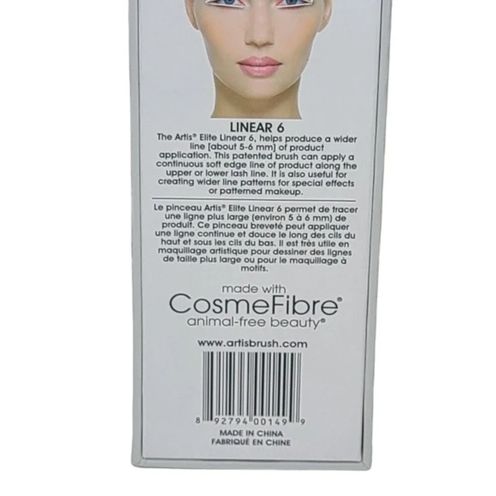 Artis Elite Collection Linear 6 Makeup Brush Smoke Color